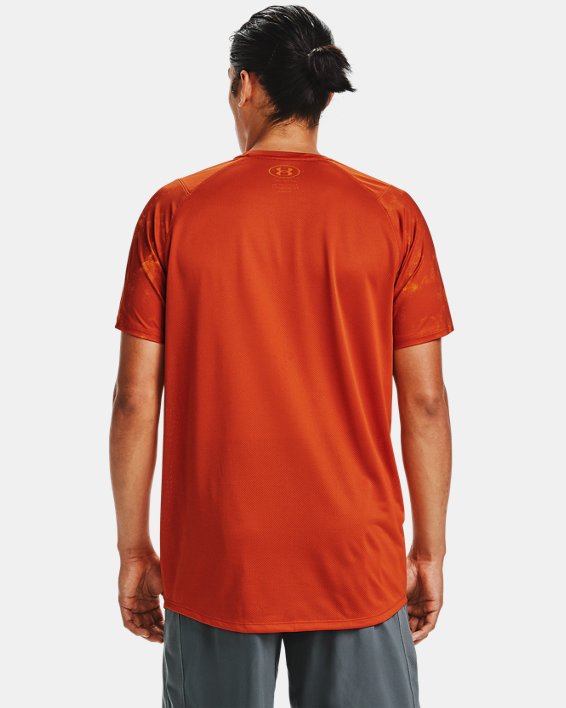 Camiseta de manga corta con estampado UA MK-1 para hombre, Orange, pdpMainDesktop image number 1